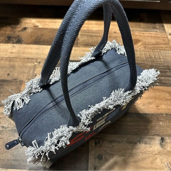 Karl Lagerfeld Margot Fringe Zip Canvas Tote - NWT - Picture 4 of 6